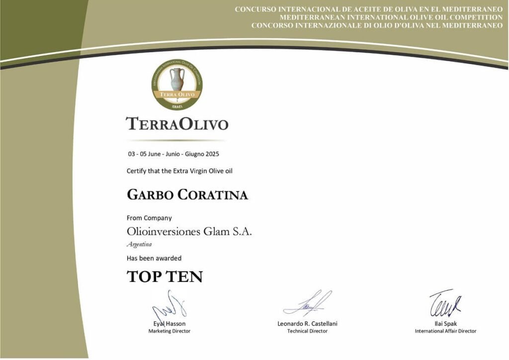 Garbo Coratina Top Ten Aceite de oliva