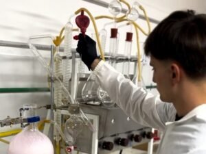 Investigación laboratorio vino levadura