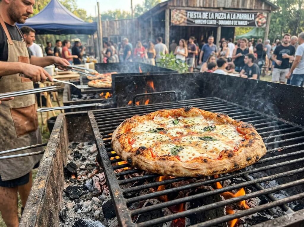 pizza a la parrilla