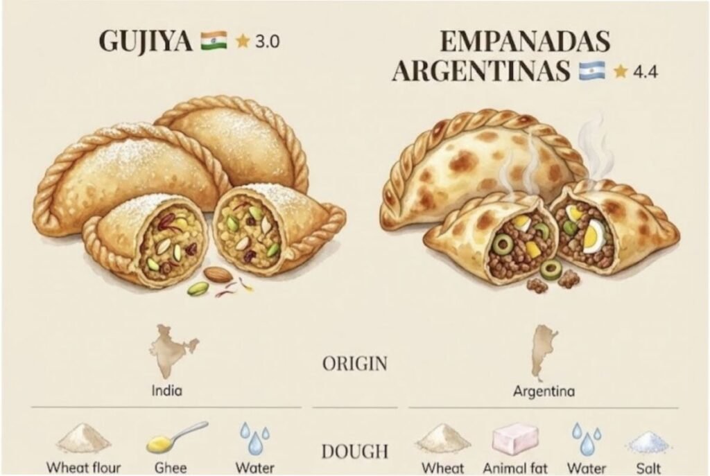 gujiya empanadas